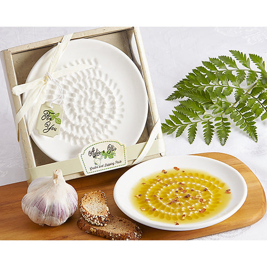 "Garlic and Oil" Grater + Dipping Plate